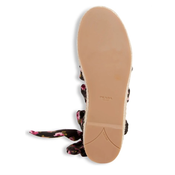 NIB $590 Prada Floral Espadrille - size 40! - Picture 6 of 6